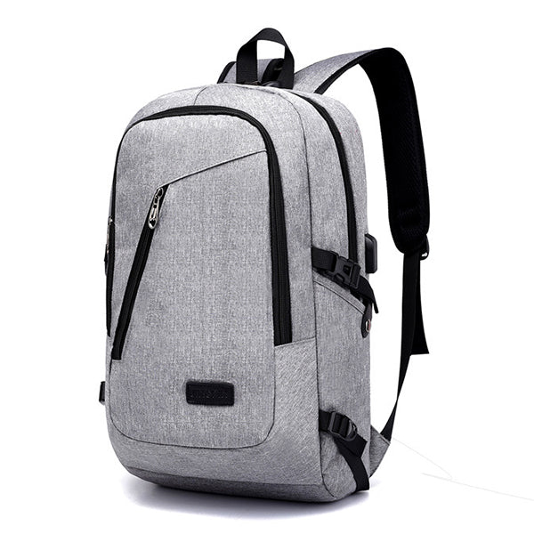 Diebstahlsicherer Reise-Business-Rucksack mit Schloss und USB-Ladeanschluss