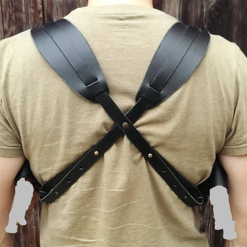 Leder Schulterholster für Männer Frauen Retro Kostüm Theater Requisite