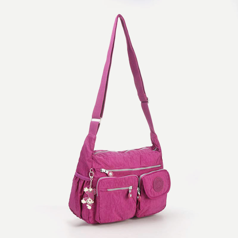 Damen Umhängetasche aus Nylon mit mehreren Taschen, Reise-Schultertasche, Umhängetasche