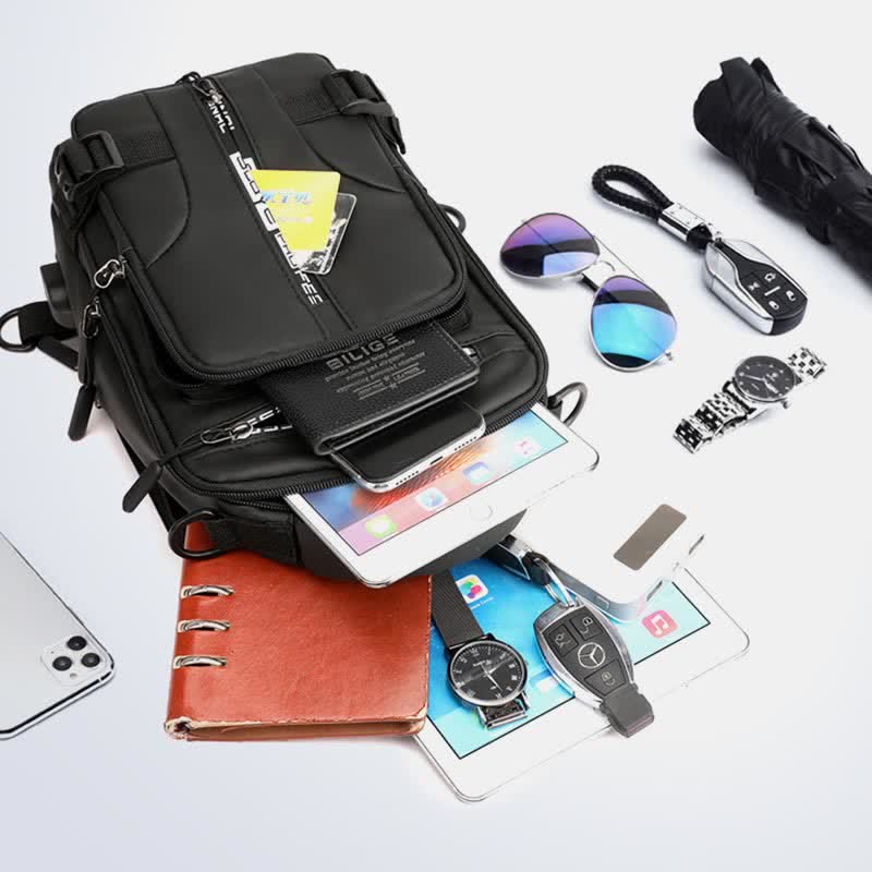 Sling-Brusttasche für Herren, lässiger Tagesrucksack mit Umhängegurt