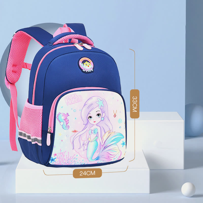 Rucksack für Kinder mit Cartoon-Charakter-Druck, leichter Oxford-Schulrucksack