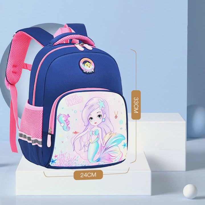 Rucksack für Kinder mit Cartoon-Charakter-Druck, leichter Oxford-Schulrucksack