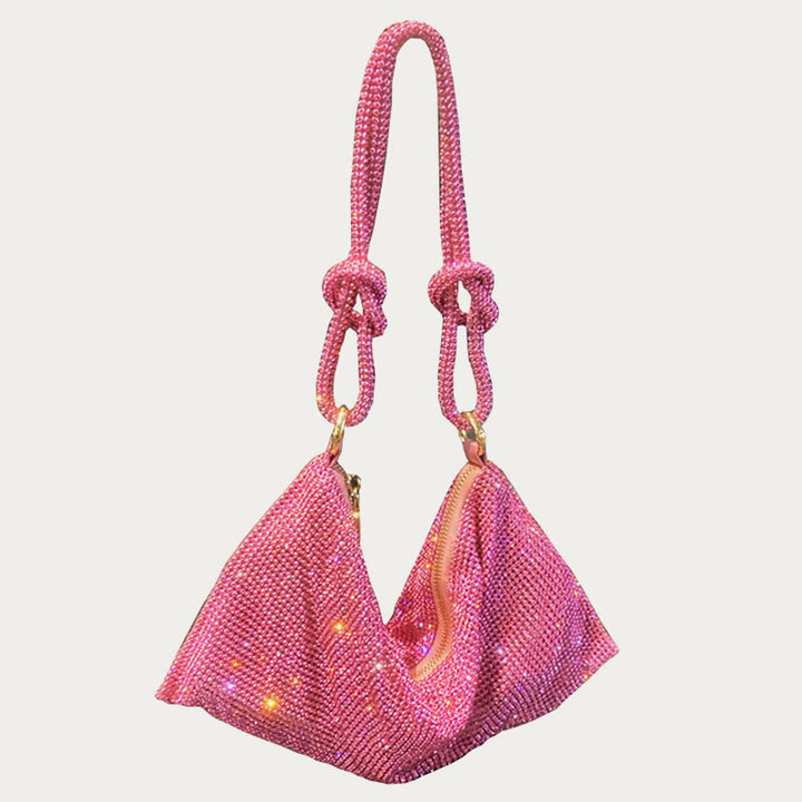 Umhängetasche für Damen mit funkelnden Diamanten, mehrere Farben, Handtasche