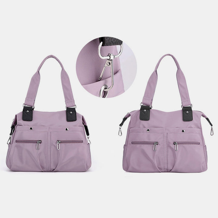 Damen Nylon Schultertasche Leichte wasserdichte Tragetasche Casual Arbeitstasche Geldbörse