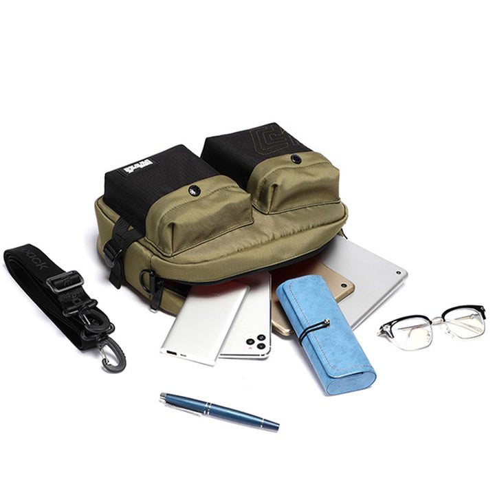 Messenger Bag für Herren, Streetwear, mittelgroße Umhängetasche für die Schule und die Arbeit