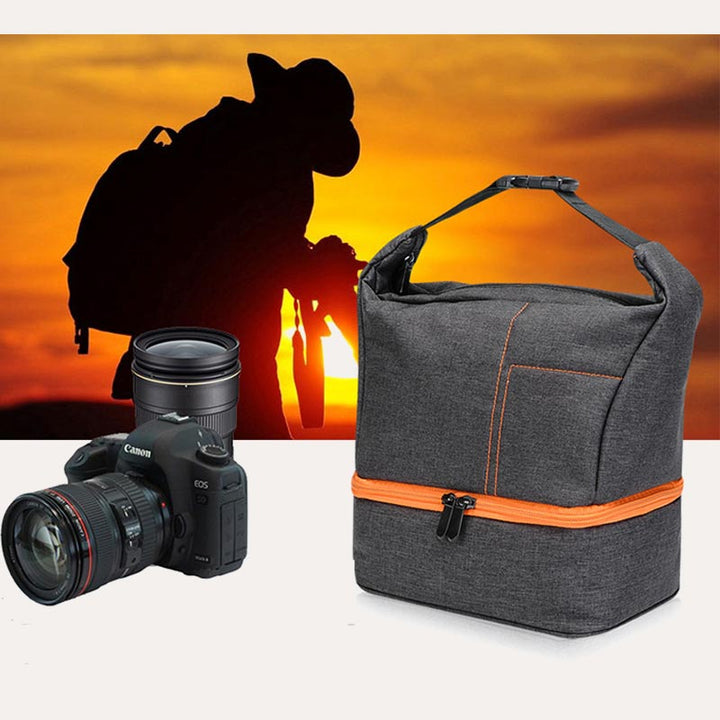 Kameratasche mit Crossbody-Gurt für SLR DSLR Objektive Kabel Zubehör