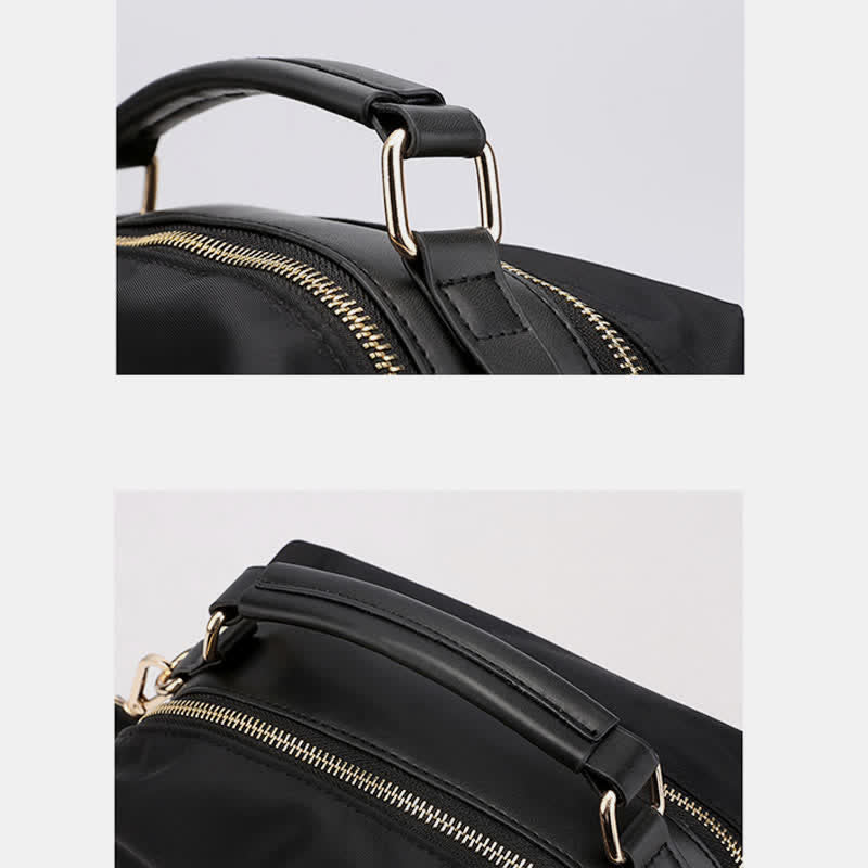 Kleine Umhängetasche mit Doppelreißverschluss, Handtasche für Damen, leichte Geldbörse