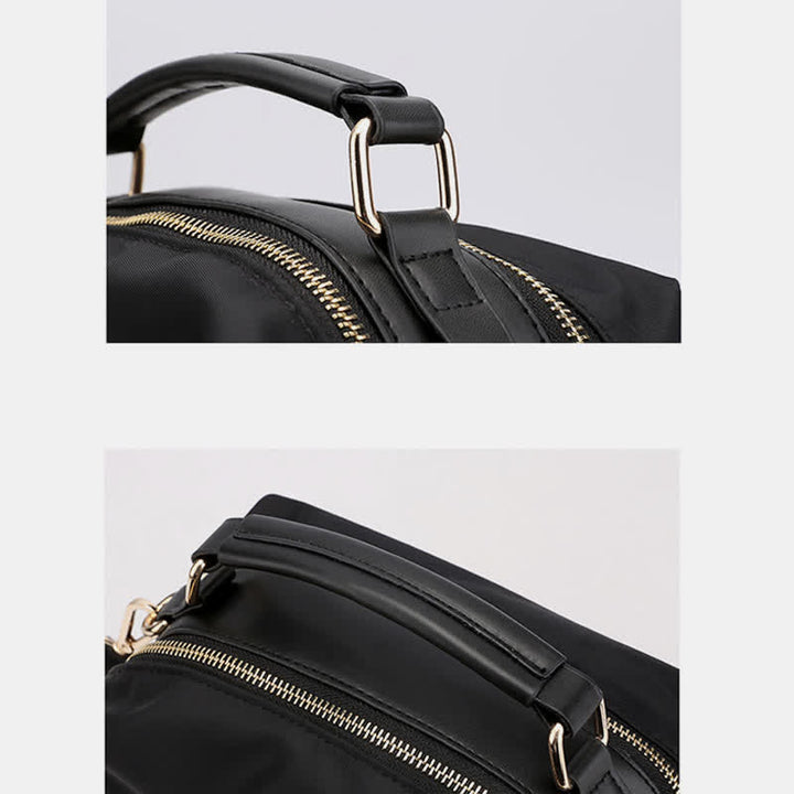 Kleine Umhängetasche mit Doppelreißverschluss, Handtasche für Damen, leichte Geldbörse