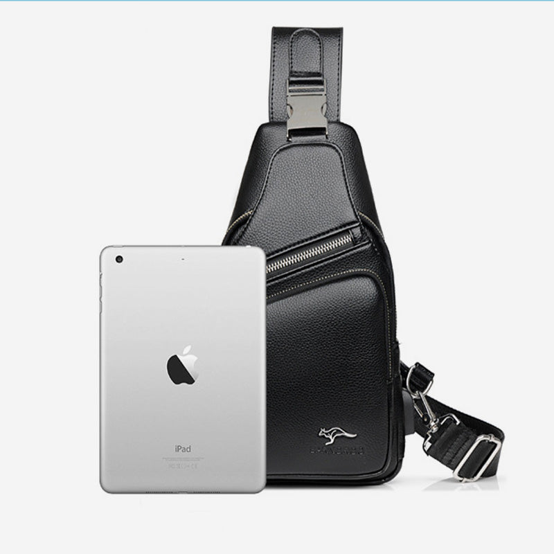 Diebstahlsichere Schultertasche mit großer Kapazität und USB-Aufladung