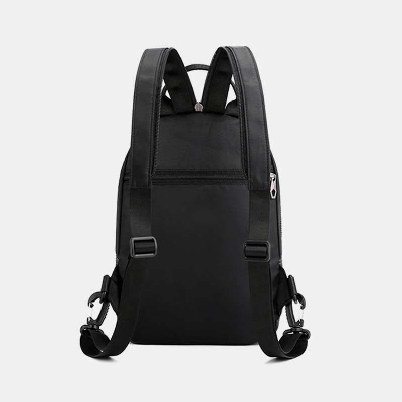 Schultertasche für Herren, lässig, wasserdicht, verstellbare Reißverschlussgurte, Rucksack