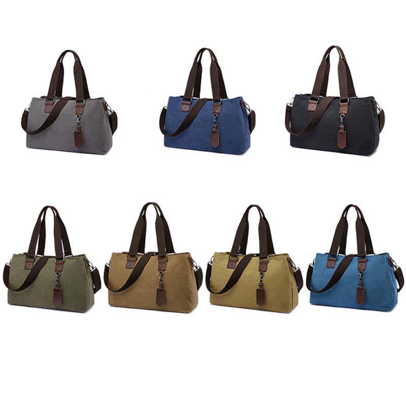 Dreifach-Canvas-Totes-Handtasche, multifunktional, lässig, Umhängetasche, Schultertasche