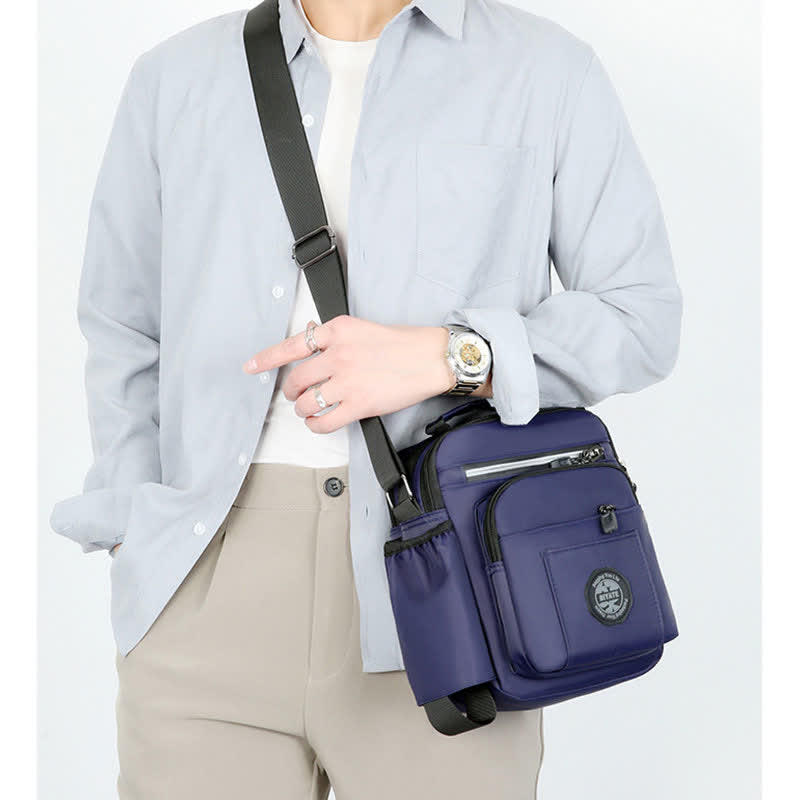 Messenger Bag Umhängetasche Herren Geldbörsen Multi-Pocket Kleine Umhängetasche