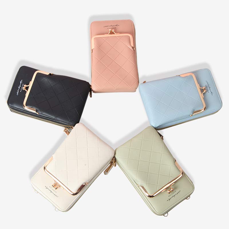 Kleine Crossbody-Handy-Geldbörse für Damen, leichte Mini-Umhängetasche