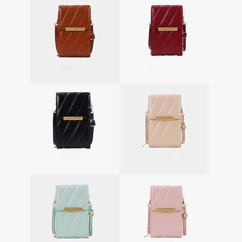 Kleine Crossbody-Handy-Geldbörse für Damen, klassische Handytasche