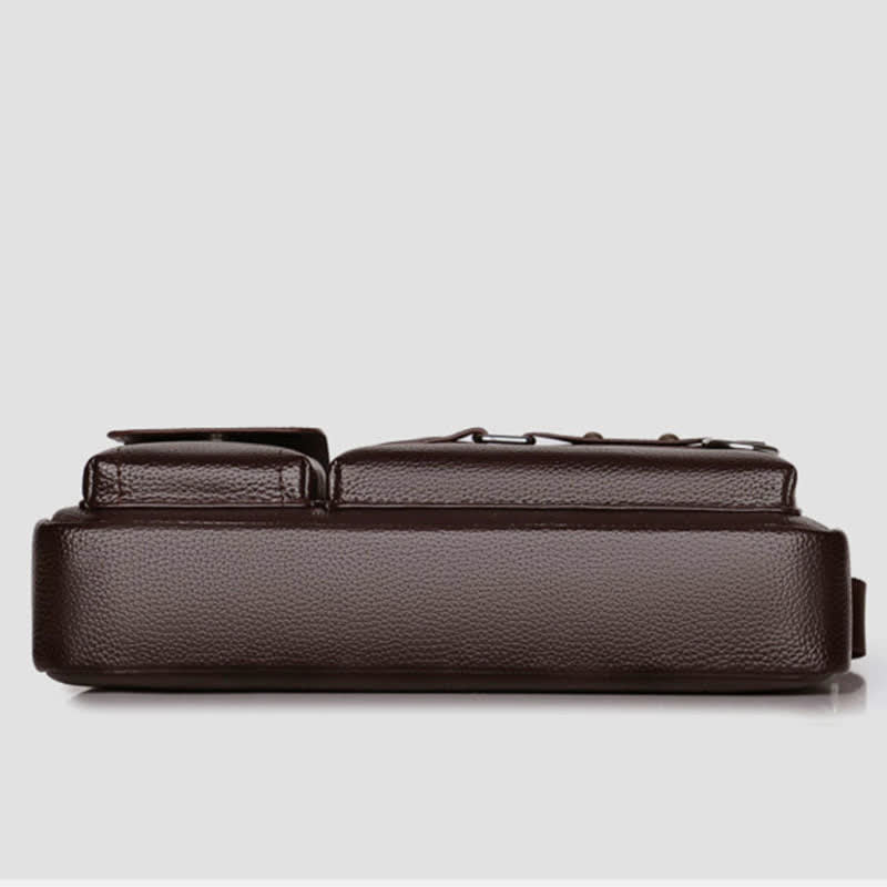 Retro Leder Satchel Messenger Bag für Männer Reise Umhängetasche