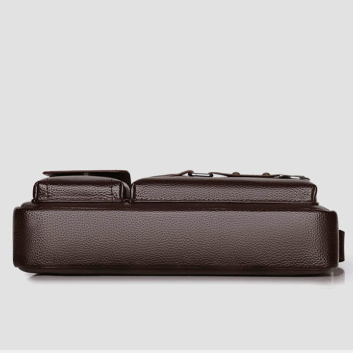 Retro Leder Satchel Messenger Bag für Männer Reise Umhängetasche
