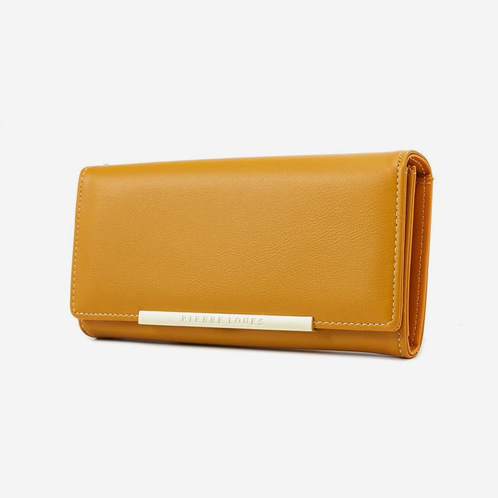 Kreditkartenetui, zweifach faltbare Clutch, große Kapazität, lange Geldbörse für Damen