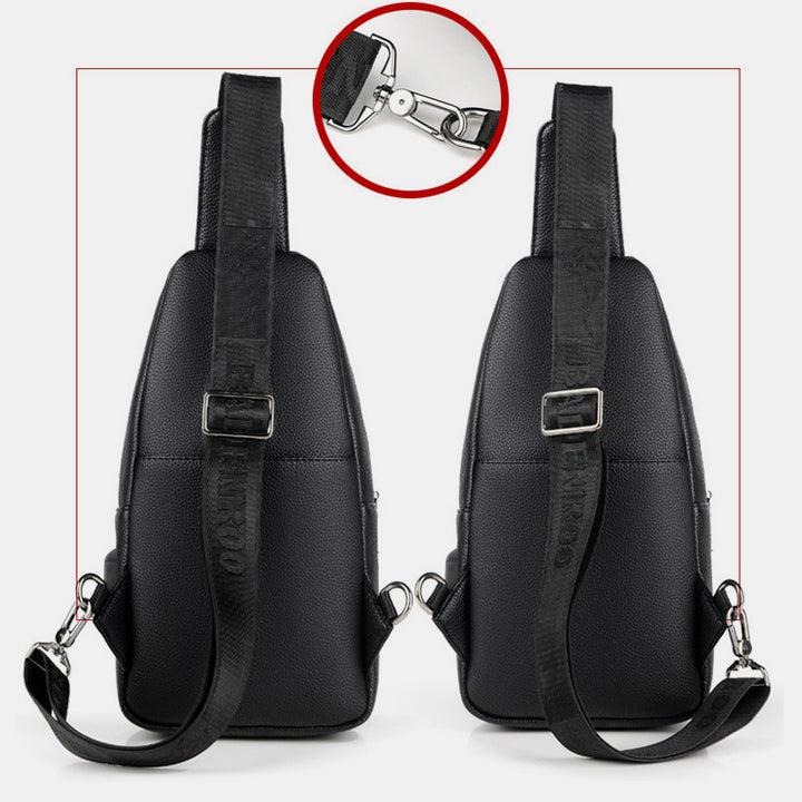 Mehrzweck-Schultertasche, wasserdichter, weicher Umhängerucksack mit USB-Ladeanschluss