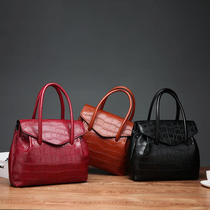 Damen Satchel Handtasche Schultertaschen Robuste Tragetaschen mit Griff oben