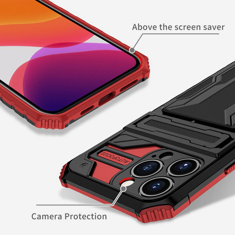 Armor Stand Kartenhalter Fallschutz Komfortable Hülle für iPhone