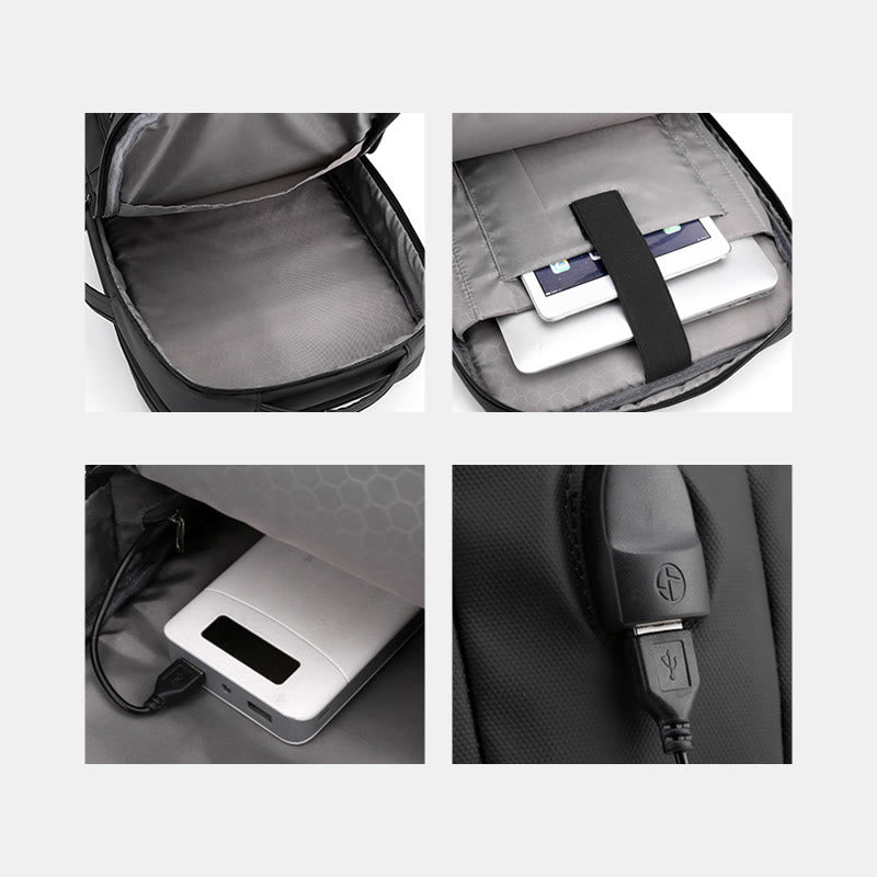 Rucksack für Herren, wasserdicht, große Kapazität, Business-Computertasche