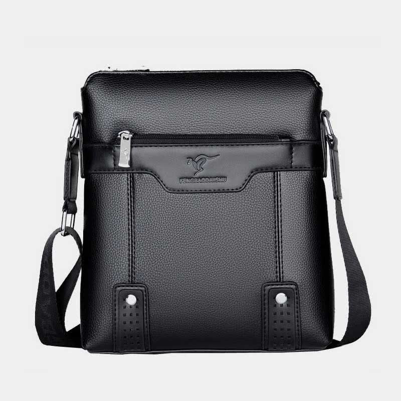 Kleine Umhängetasche aus Leder für Herren, lässige Business-Handtasche, Umhängetasche
