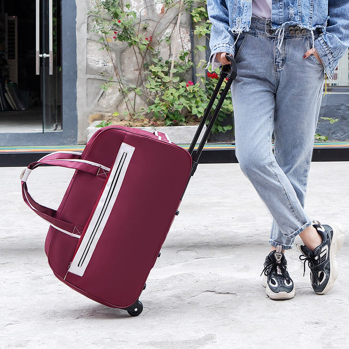 Zugstange Gepäck Damen Herren Minimalistische Geschäftsreise Reisetasche