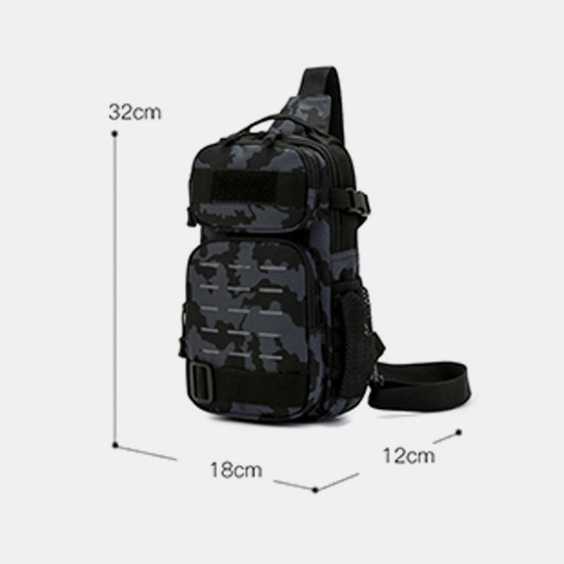 Wasserdichte, langlebige taktische Camouflage-Schultertasche mit reflektierendem Riemen