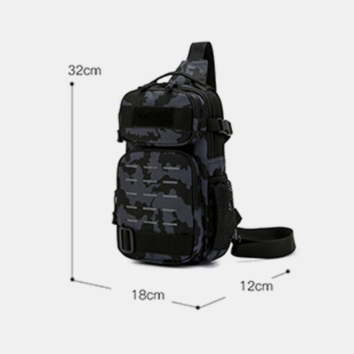 Wasserdichte, langlebige taktische Camouflage-Schultertasche mit reflektierendem Riemen