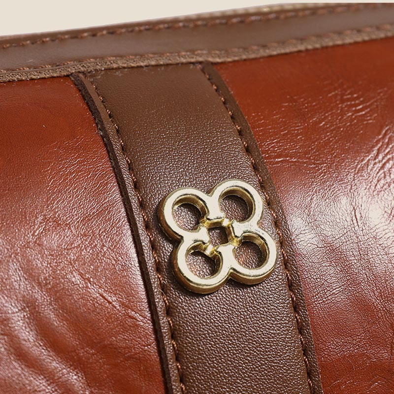 Umhängetasche für Damen, weiches Wachsleder, Vintage, lässige Schultertasche