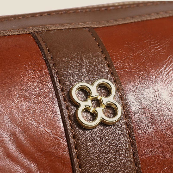 Umhängetasche für Damen, weiches Wachsleder, Vintage, lässige Schultertasche