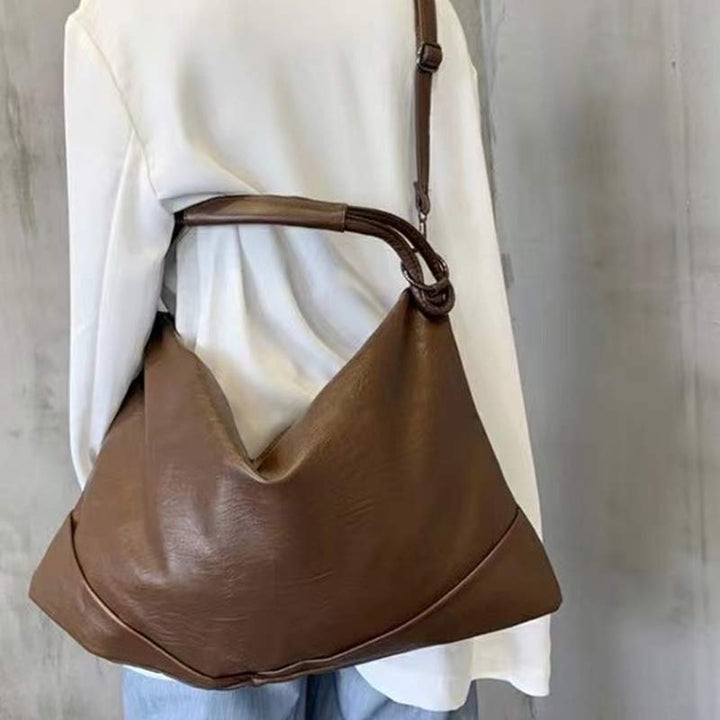 Leder-Tragetasche für Damen, Hobo-Handtasche, Schultertasche mit Crossbody-Gurt - image 6