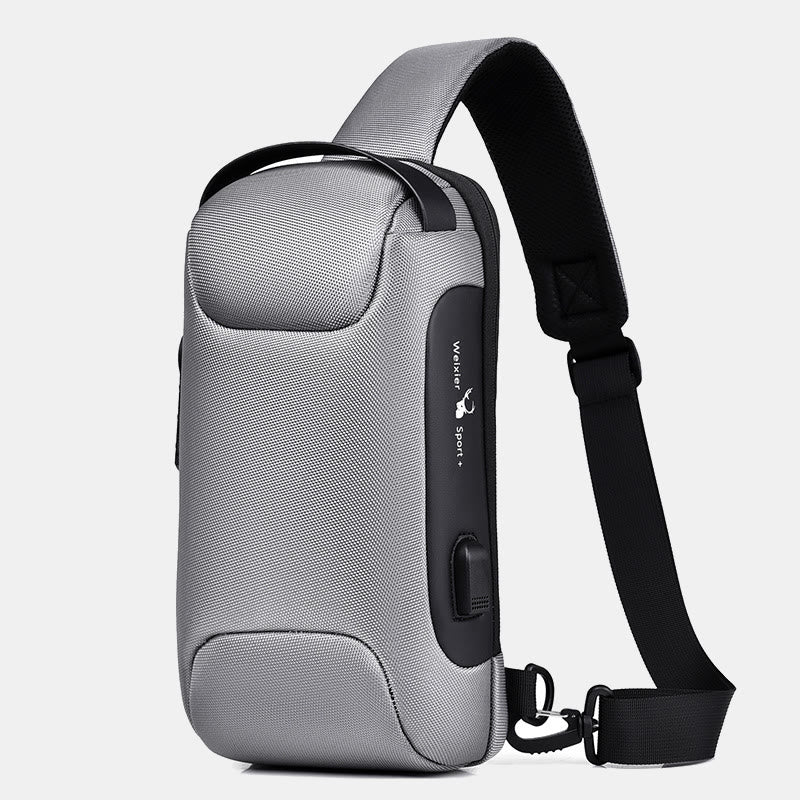 Wasserdichte, diebstahlsichere Schultertasche mit großem Fassungsvermögen und bequemem, handlichem