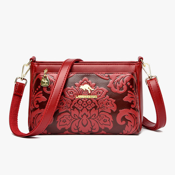 Vintage Frauen Floral Handtasche Crossbody Geldbörsen Damen Casual Schulter Taschen