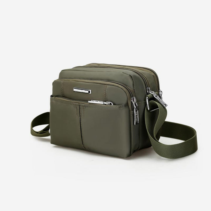 Umhängetasche mit mehreren Taschen für Herren, leichte Mini-Umhängetasche aus Nylon