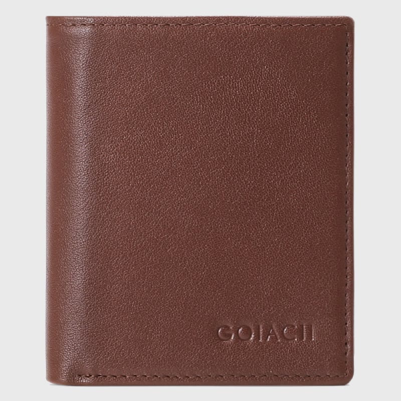 Herren Vertikale Brieftasche RFID Blocking Bifold Leder Sanfte Geldbörse