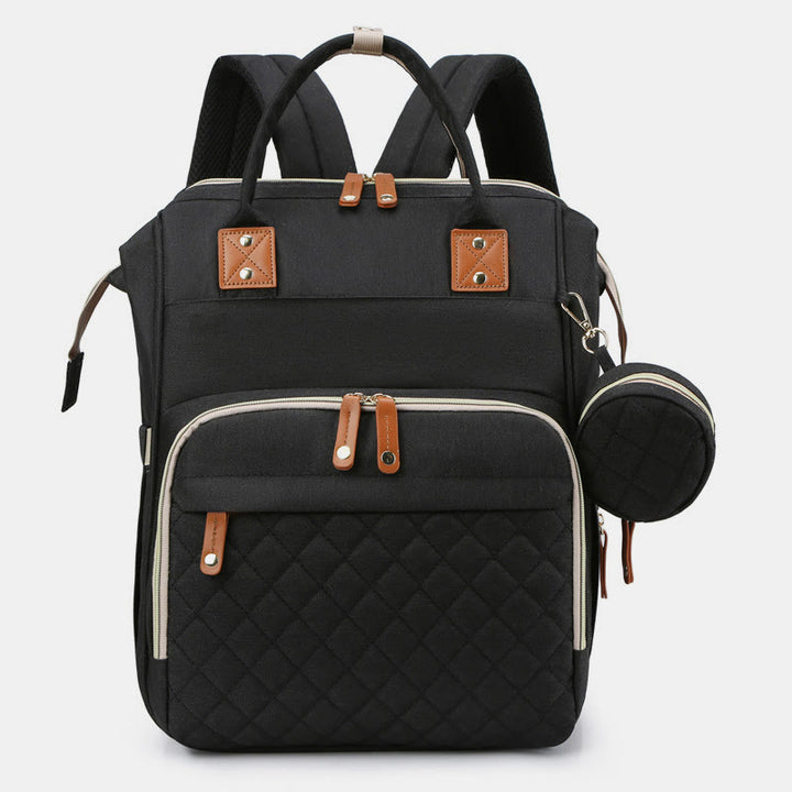 Multifunktionale Mama-Tasche mit Kinderbett, einfacher wasserdichter Oxford-Rucksack