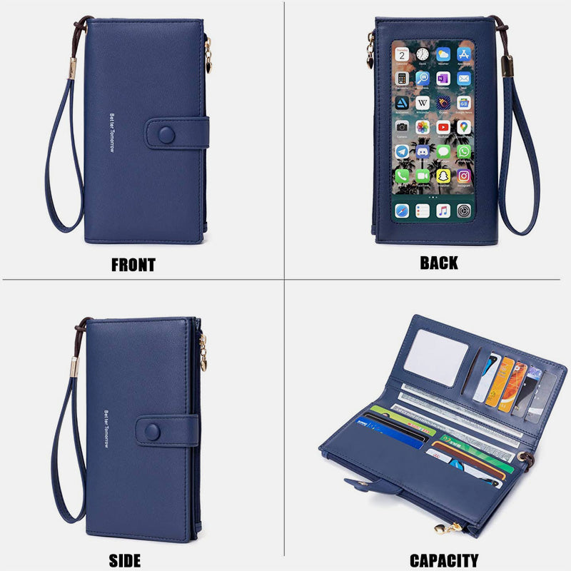 Touchscreen Große Kapazität Handy Tasche Geldbörse
