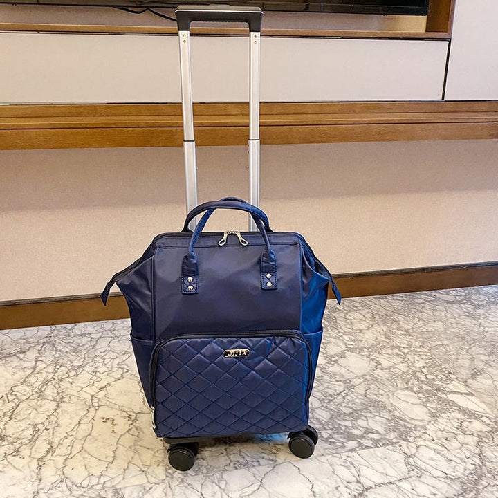 Abnehmbarer Reiserucksack mit Zugstange, Reisetasche für Damen und Herren