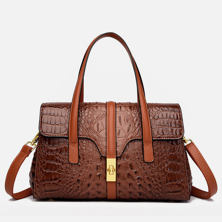 Handtaschen für Frauen Krokodilmuster Leder Crossbody Tragetasche