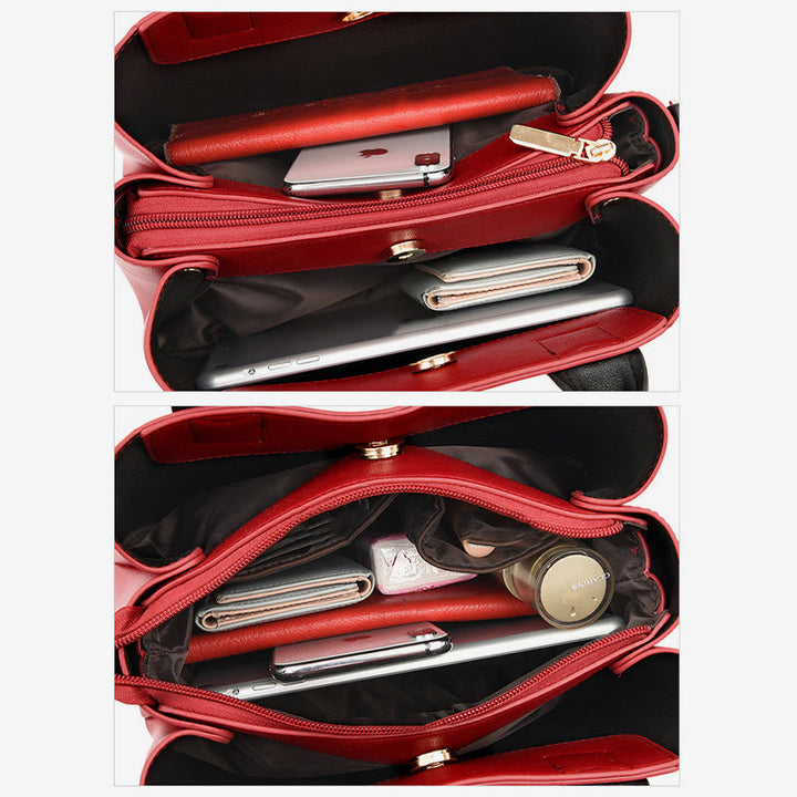 Elegante Handtasche für Damen, abnehmbarer Seidengriff, Umhängetasche für Damen
