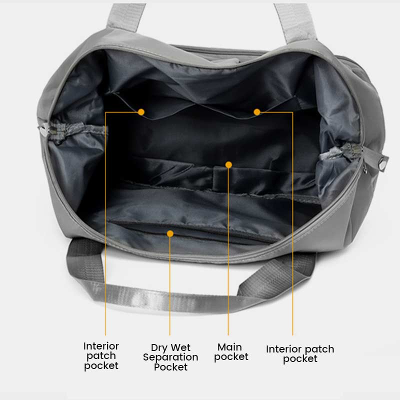 Tragbare Reisetasche mit großem Fassungsvermögen für Damen und Herren, faltbare Reisehandtasche