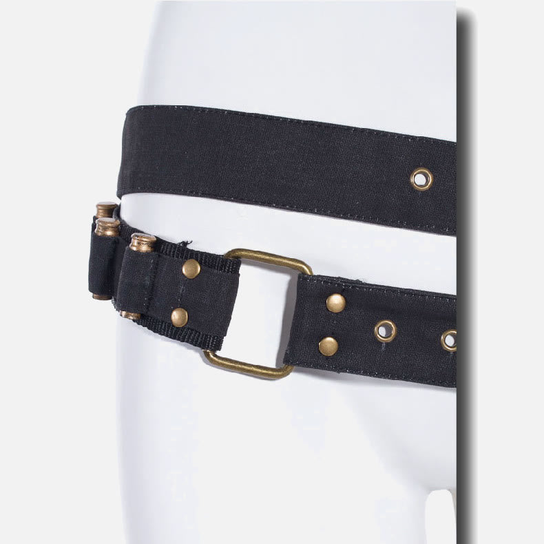 Hüfttasche für Damen, Canvas-Gürteltasche für Outdoor-Motorradfahren
