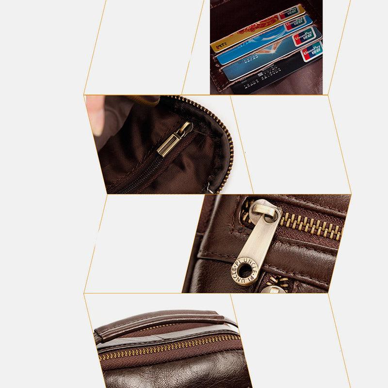 Multifunktionale Leder-Telefontasche, Hüfttasche, Umhängetasche