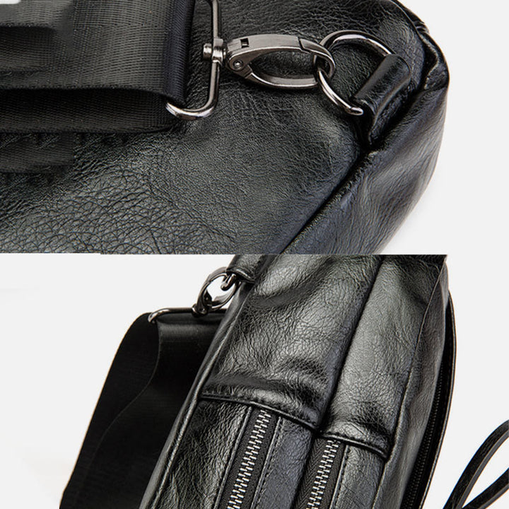 Schultertasche für Herren, Freizeit, Sport, Umhängetasche aus Leder