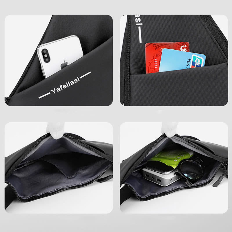 Schultertasche für Herren, wasserdicht, lässig, für den Außenbereich, Umhängetasche