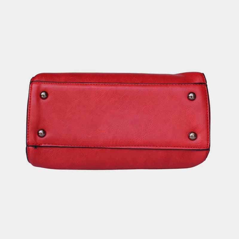 Handtaschen Geldbörsen für Frauen Vegan Leder Top-Griff Schultertasche mit Reißverschluss