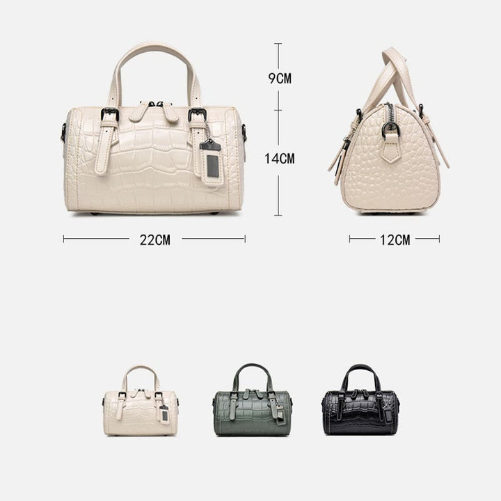 Krokodildruck Leder Handtasche Business Commuter Damen Umhängetasche