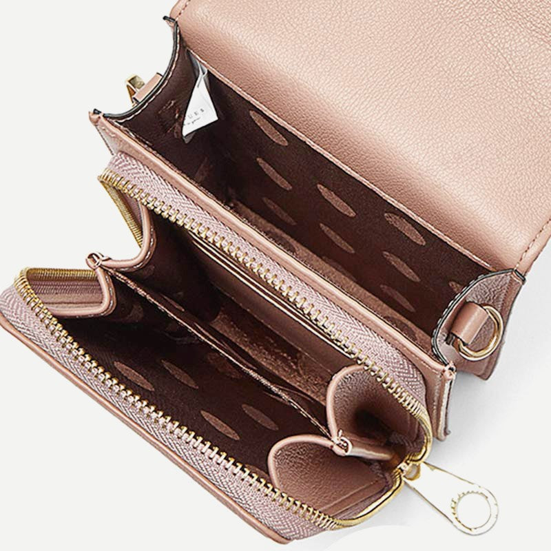 PU Crossbody Handytasche für Damen Schultertasche Geldbörse