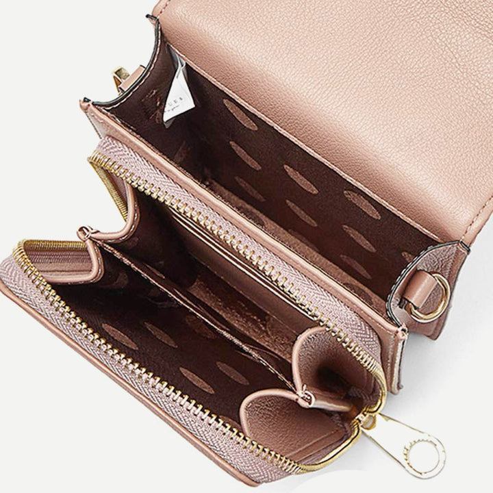 PU Crossbody Handytasche für Damen Schultertasche Geldbörse